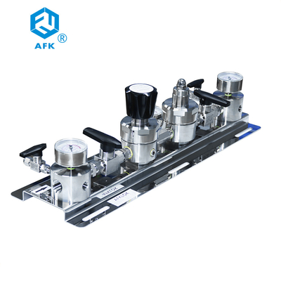AFK Stainless Steel Changeover Manifold Semi Automatic Switching System Gas Regulator