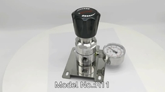AFK R11 Single Stage Cylinder Gas Argon Co2 Helium Pressure Regulator Stainless Steel 160PSI